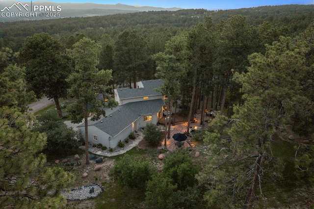 18971 Shadowood Dr, Monument, CO 80132 - aerial overview of property's location featuring a forest