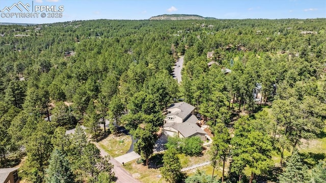 18971 Shadowood Dr, Monument, CO 80132 - drone / aerial view of a heavily wooded area