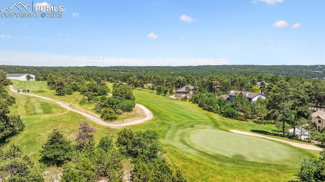 18971 Shadowood Dr, Monument, CO 80132 - bird's eye view of a local golf course and a forest