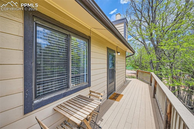 3324 W Kiowa St, Colorado Springs, CO 80904 - view of wooden terrace