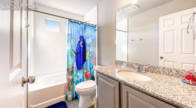 6640 Backcountry Loop, Colorado Springs, CO 80927 - bathroom with shower / bath combination with curtain and vanity