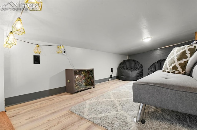 4540 Fountain Ave, Cascade, CO 80809 - living area with wood finished floors and baseboards