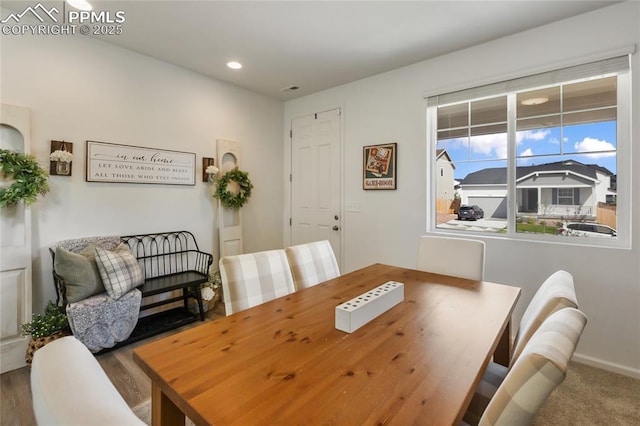 6469 Bodacious Cir, Colorado Springs, CO 80923 - dining space with recessed lighting and baseboards