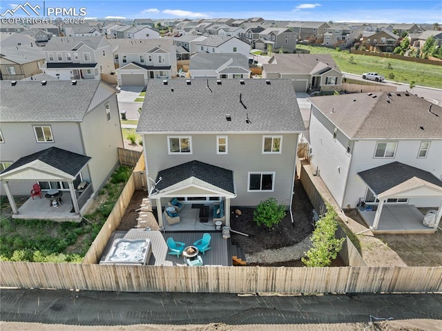 6469 Bodacious Cir, Colorado Springs, CO 80923 - aerial perspective of suburban area