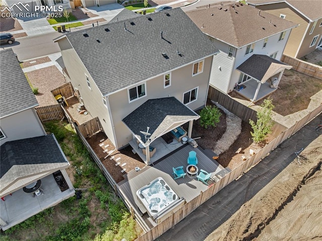 6469 Bodacious Cir, Colorado Springs, CO 80923 - aerial perspective of suburban area