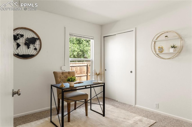 7632 Fiona Ln, Fountain, CO 80817 - home office with light carpet and baseboards