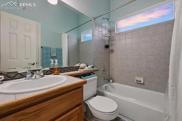 5584 Calamity Jane Ln, Colorado Springs, CO 80923 - bathroom with shower / tub combo with curtain and vanity