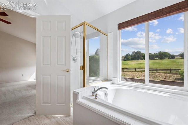 1562 Lookout Springs Dr, Colorado Springs, CO 80921 - bathroom with healthy amount of natural light and a stall shower