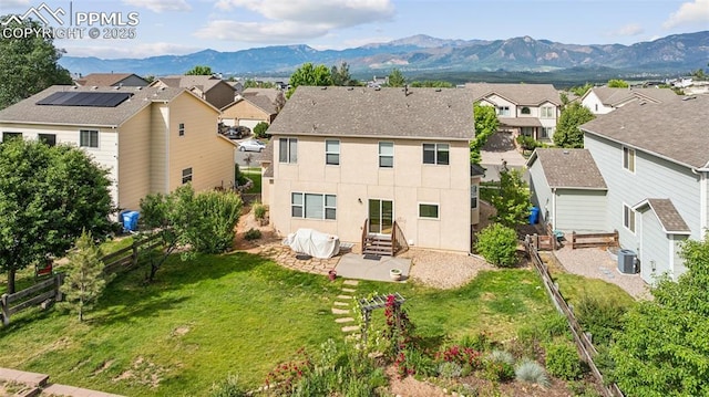 1562 Lookout Springs Dr, Colorado Springs, CO 80921 - aerial view of residential area featuring a mountainous background