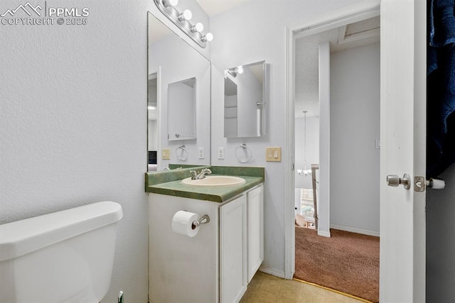 245 Turf Trail Pl, Fountain, CO 80817 - half bath featuring toilet and vanity