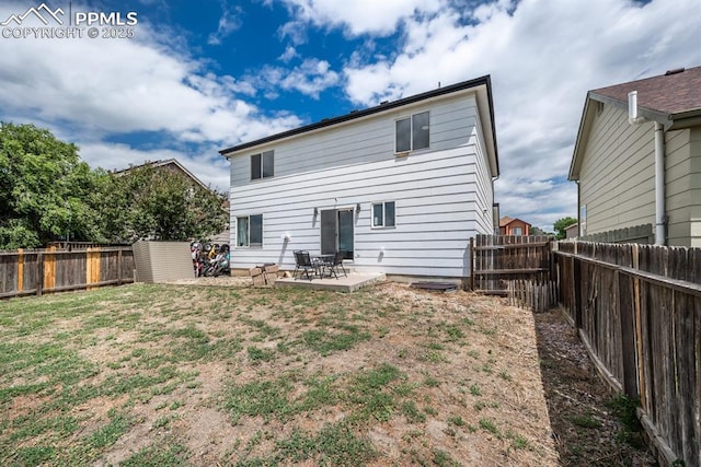 245 Turf Trail Pl, Fountain, CO 80817 - back of house with a patio and a fenced backyard