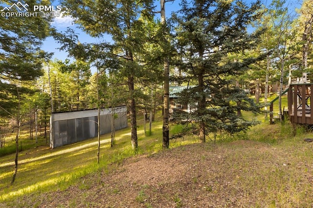 53 Iris Rd, Woodland Park, CO 80863 - view of yard with an outbuilding