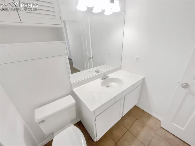 570 Ore Cart Way, Monument, CO 80132 - half bathroom featuring vanity and tile patterned floors