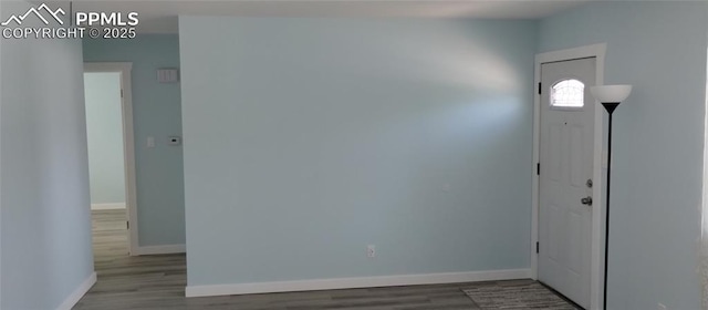 2118 N Chestnut St, Colorado Springs, CO 80907 - entryway featuring wood finished floors and baseboards