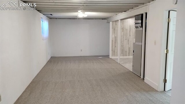 2118 N Chestnut St, Colorado Springs, CO 80907 - below grade area with carpet floors