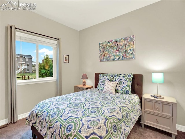 12646 Windingwalk Dr, Peyton, CO 80831 - bedroom featuring dark colored carpet and baseboards