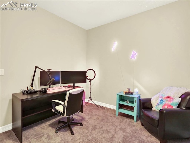 12646 Windingwalk Dr, Peyton, CO 80831 - carpeted home office featuring baseboards