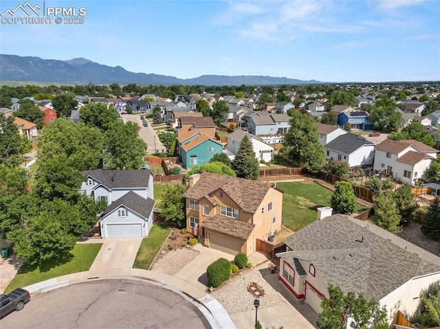 1880 Windover Ct, Fountain, CO 80817 - aerial perspective of suburban area featuring mountains