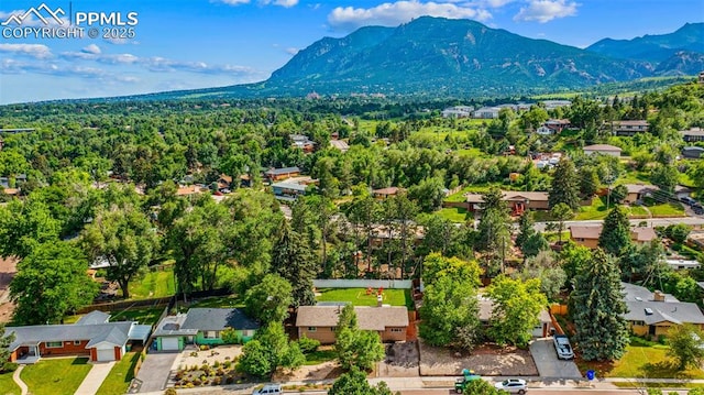 1105 Parkview Blvd, Colorado Springs, CO 80905 - aerial view of a mountain backdrop