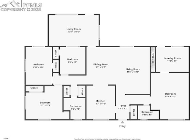 1105 Parkview Blvd, Colorado Springs, CO 80905 - view of room layout