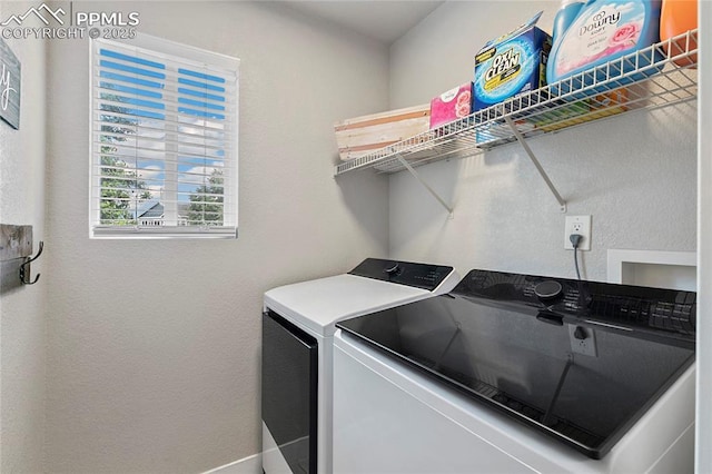 4914 Hawk Meadow Dr, Colorado Springs, CO 80916 - laundry room featuring washing machine and dryer