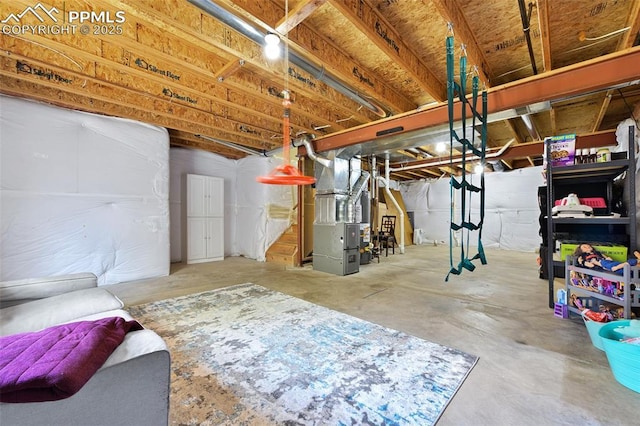 6290 Cording Ct, Colorado Springs, CO 80922 - unfinished below grade area featuring heating unit