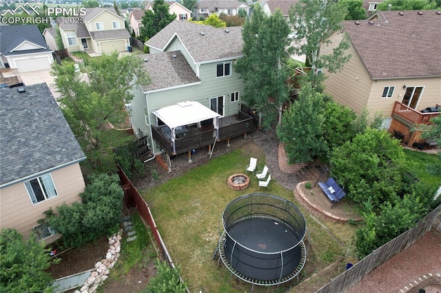 6290 Cording Ct, Colorado Springs, CO 80922 - aerial perspective of suburban area