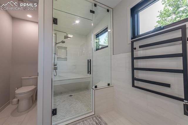 2510 Old Broadmoor Rd, Colorado Springs, CO 80906 - bathroom with a shower stall and tile patterned floors