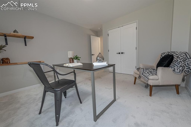 2510 Old Broadmoor Rd, Colorado Springs, CO 80906 - home office with light carpet and baseboards