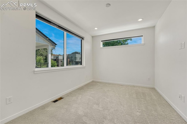 1231 Newton St, Denver, CO 80204 - empty room with carpet flooring and recessed lighting