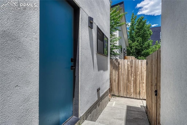 1231 Newton St, Denver, CO 80204 - entrance to property featuring stucco siding