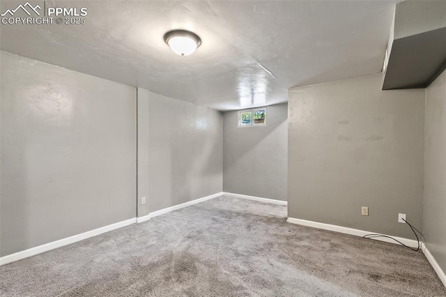 1443 Luna Dr, Fountain, CO 80817 - basement with carpet flooring