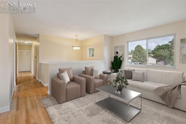 7030 Metropolitan St, Colorado Springs, CO 80911 - living room with wood finished floors and baseboards