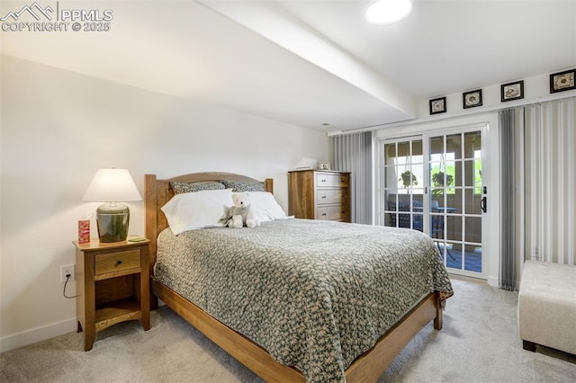 5775 Sonnet Hts, Colorado Springs, CO 80918 - bedroom with carpet flooring and access to outside