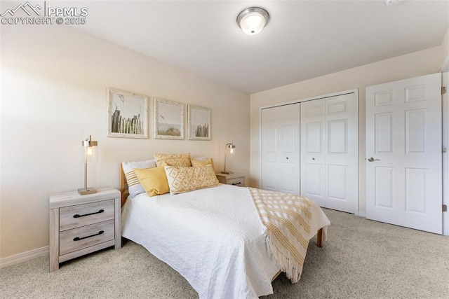 9891 Red Sage Dr, Colorado Springs, CO 80920 - carpeted bedroom with a closet and baseboards