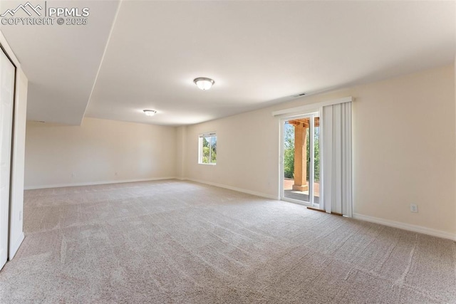 9891 Red Sage Dr, Colorado Springs, CO 80920 - spare room with carpet flooring and baseboards