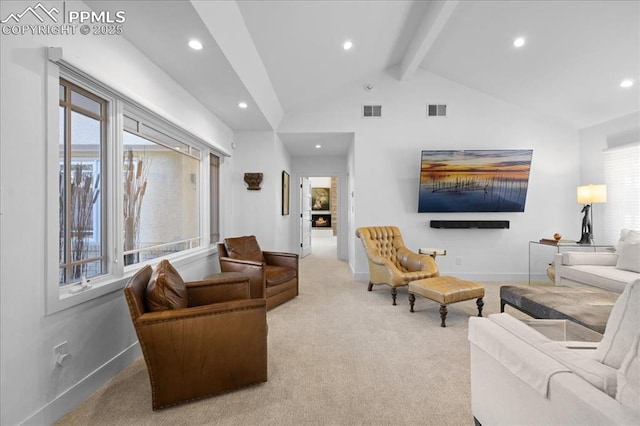 18 2nd St, Colorado Springs, CO 80906 - living room featuring recessed lighting and carpet floors
