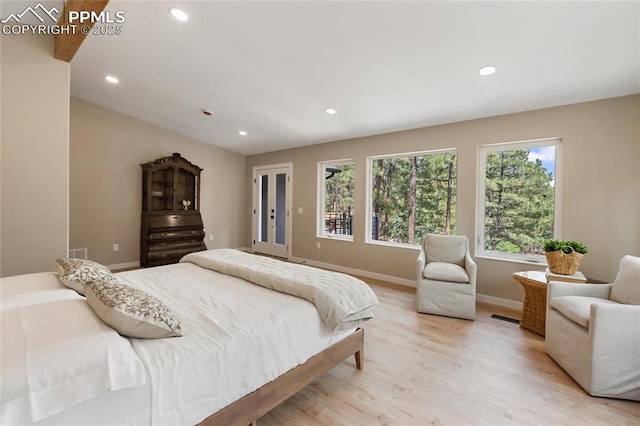 1320 Spring Valley Dr, Colorado Springs, CO 80921 - bedroom with light wood finished floors and recessed lighting