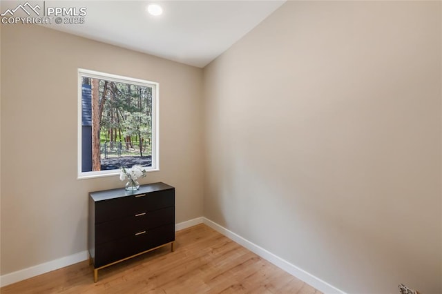 1320 Spring Valley Dr, Colorado Springs, CO 80921 - unfurnished room with light wood-style floors and recessed lighting