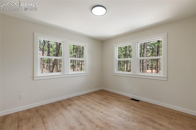 1320 Spring Valley Dr, Colorado Springs, CO 80921 - empty room featuring plenty of natural light and light wood-type flooring