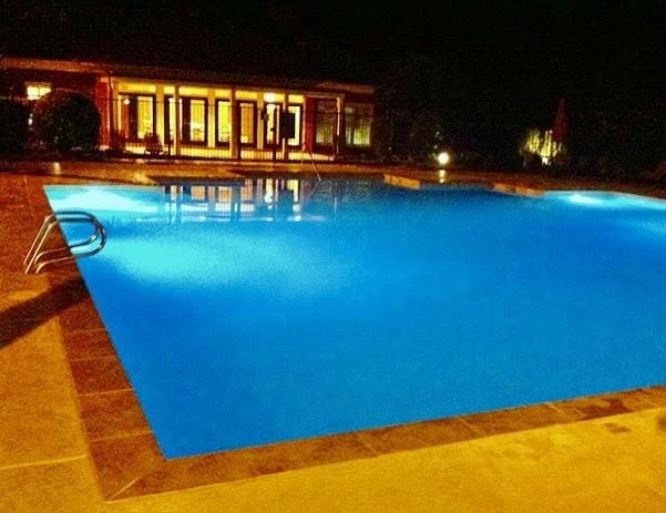 667 Carpenter Way, Auburn, AL 36830 - pool at twilight with an outdoor pool