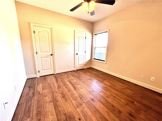 1807 Parsons Cir, Auburn, AL 36830 - unfurnished bedroom featuring ceiling fan and light wood-type flooring