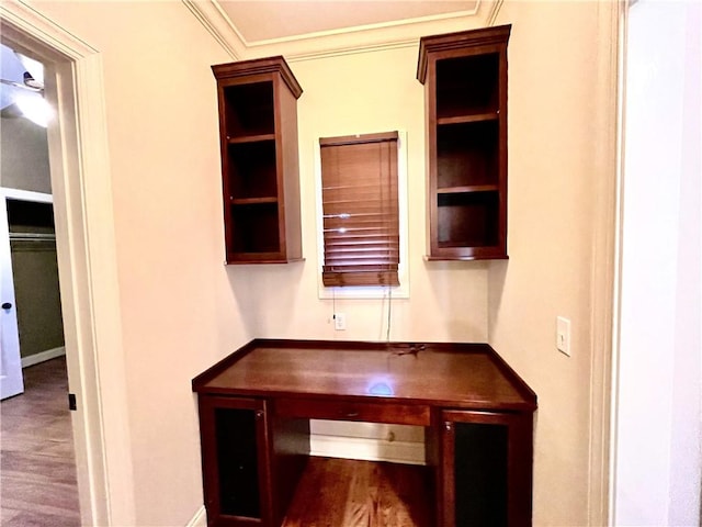 1807 Parsons Cir, Auburn, AL 36830 - unfurnished office featuring hardwood / wood-style flooring and crown molding