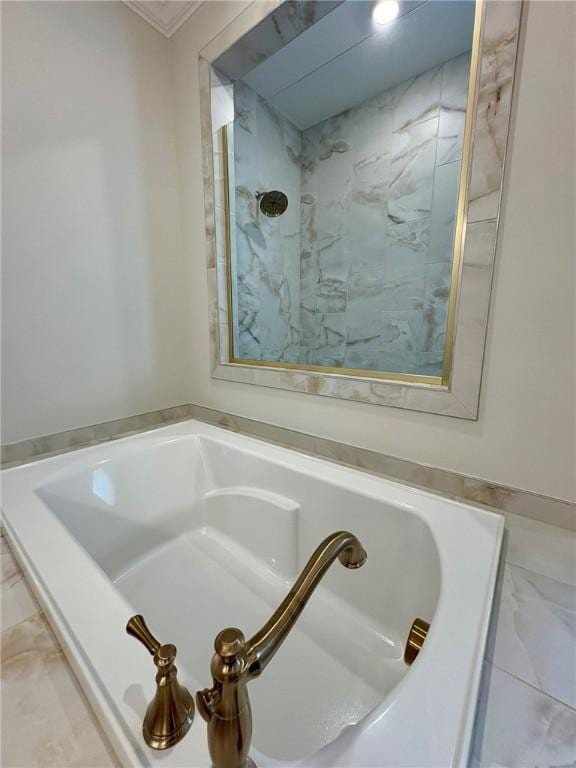 1649 James Burt Pkwy, Auburn, AL 36830 - bathroom with a bathtub and marble finish floors