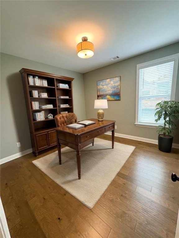1649 James Burt Pkwy, Auburn, AL 36830 - home office with wood finished floors and baseboards