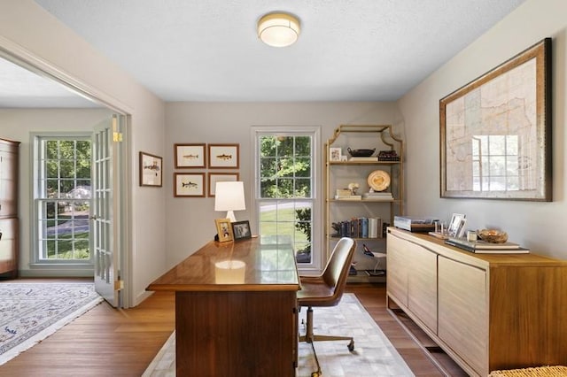 1324 Azalea Dr, Auburn, AL 36830 - office with plenty of natural light and dark wood-style flooring