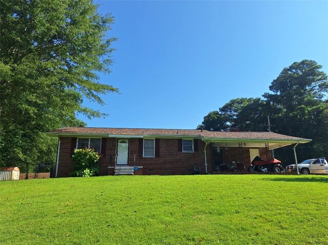 1701 53rd St, Valley, AL 36854 - ranch-style home featuring a front yard, brick siding, and entry steps