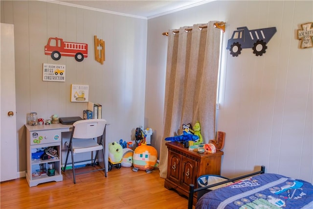 2401 11th Ave, Valley, AL 36854 - bedroom featuring ornamental molding and wood finished floors