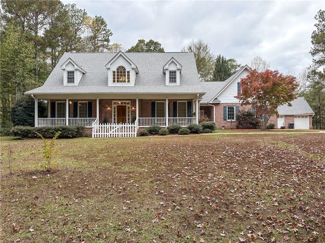 view of new england style home