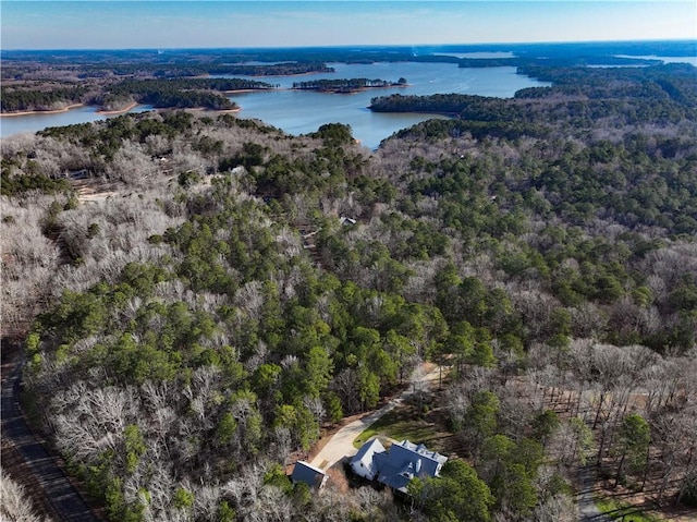 1155 County Road 517, Lanett, AL 36863 - aerial view of property and surrounding area with a heavily wooded area and a nearby body of water